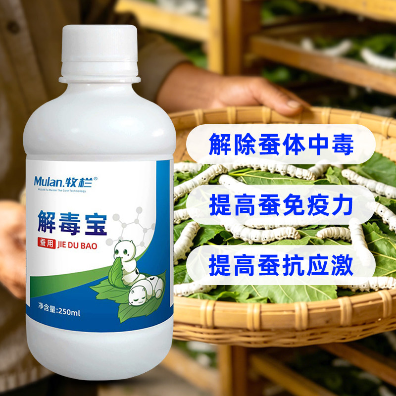 解毒宝解除桑叶农药中毒药物残留蚕专用脓病僵病蚕药大全养蚕专用