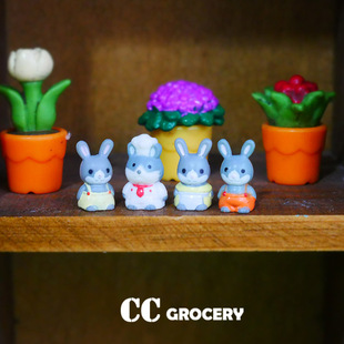 CCの雜貨鋪  迷你 森林大家族 小摆件 可做防尘塞 可批