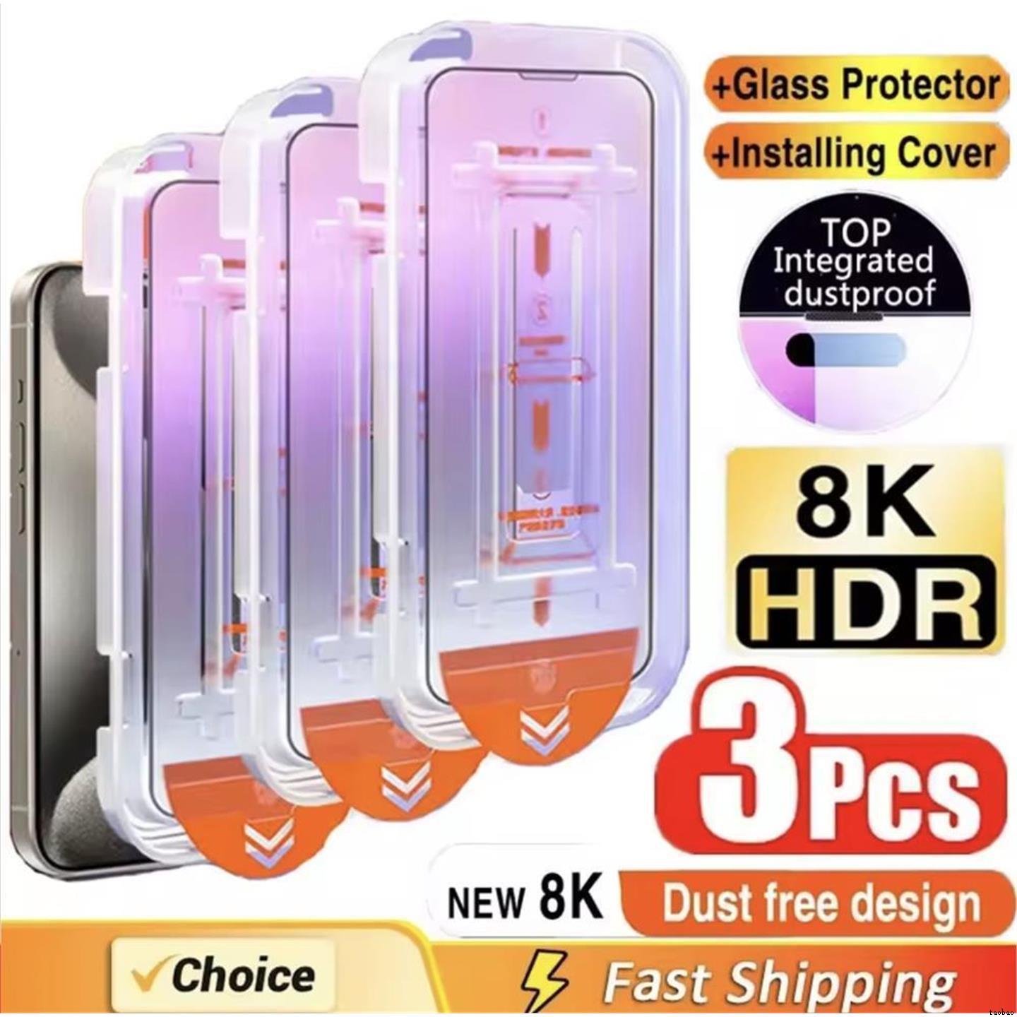3Pc Bluelight Screen Protector for IPhone13 11 12 14 15 16 Pro Max Mini XR 16 15 Plus Tempered Glass