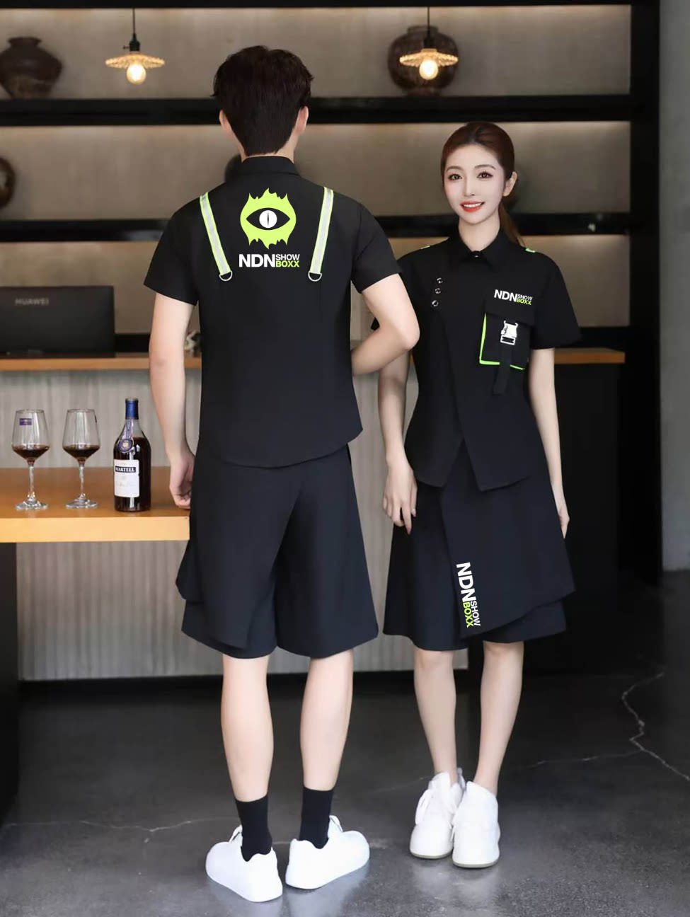酒吧KTV服务员工作服夜场少爷台球厅员工装夜店派对partyk工装夏图片