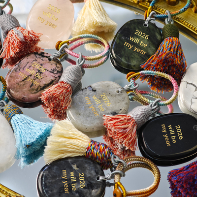 2026 will be my year天然水晶钥匙扣正能量水晶挂件包挂车挂礼物