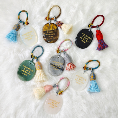 天然水晶正能量新年礼物钥匙扣