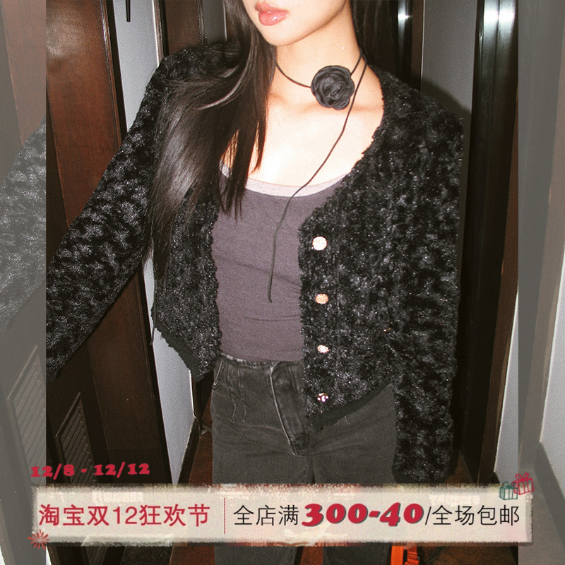 ITSNIKAR复古软糯毛绒外套