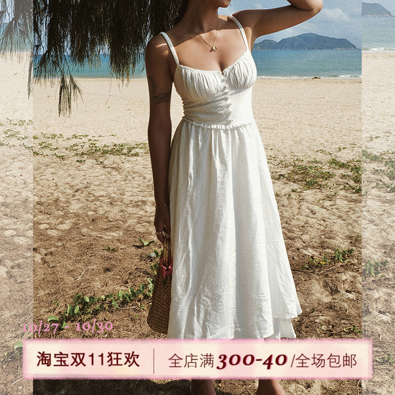 ITSNIKAR法式朱莉小白裙