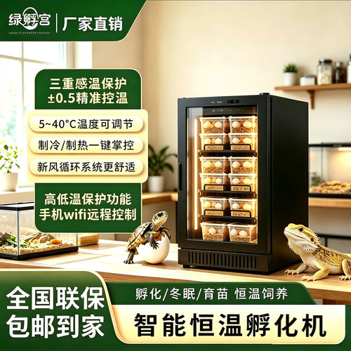 绿孵宫爬宠恒温孵化箱智能控温