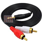 3.5转rca双莲花头插头音频线一分二手机耳机电脑连接功放音响箱av