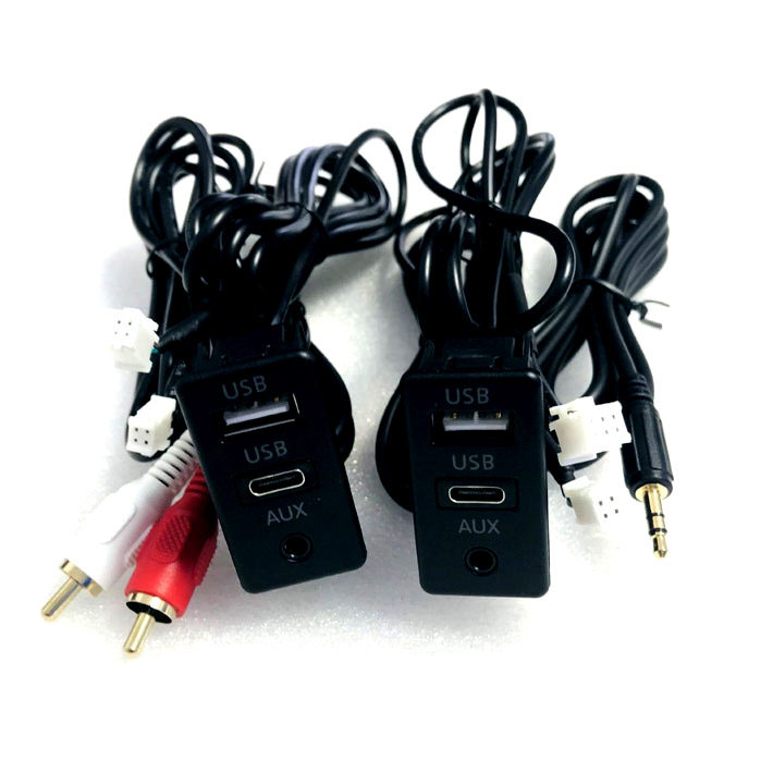 车载线束固定4针转usb6针转接线