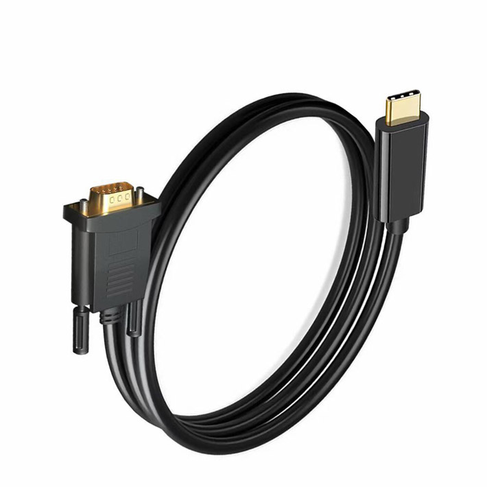 typec转vga显示器投影仪转接线头