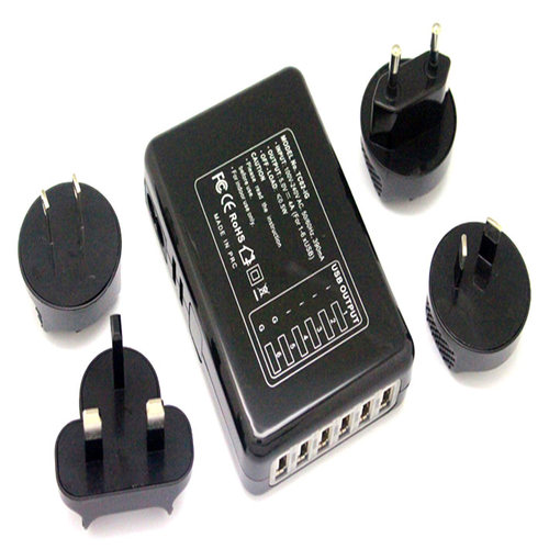 5V3a的usb四六五口充电器插头