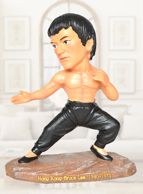 香港武打影星李小龙树脂工艺品