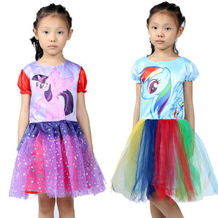 卡通Pony小马宝莉cos服碧琪柔柔紫悦cosplay服装可爱公主裙舞台装