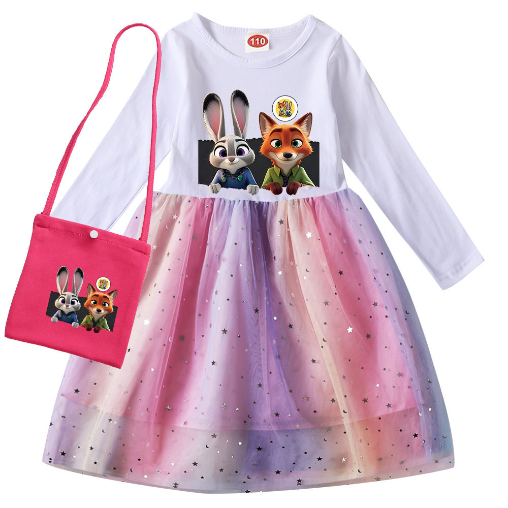 004片裙子2-10岁女童连衣裙+包包