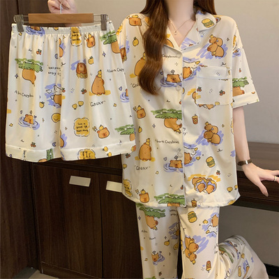 004款可爱风家居服三件套装