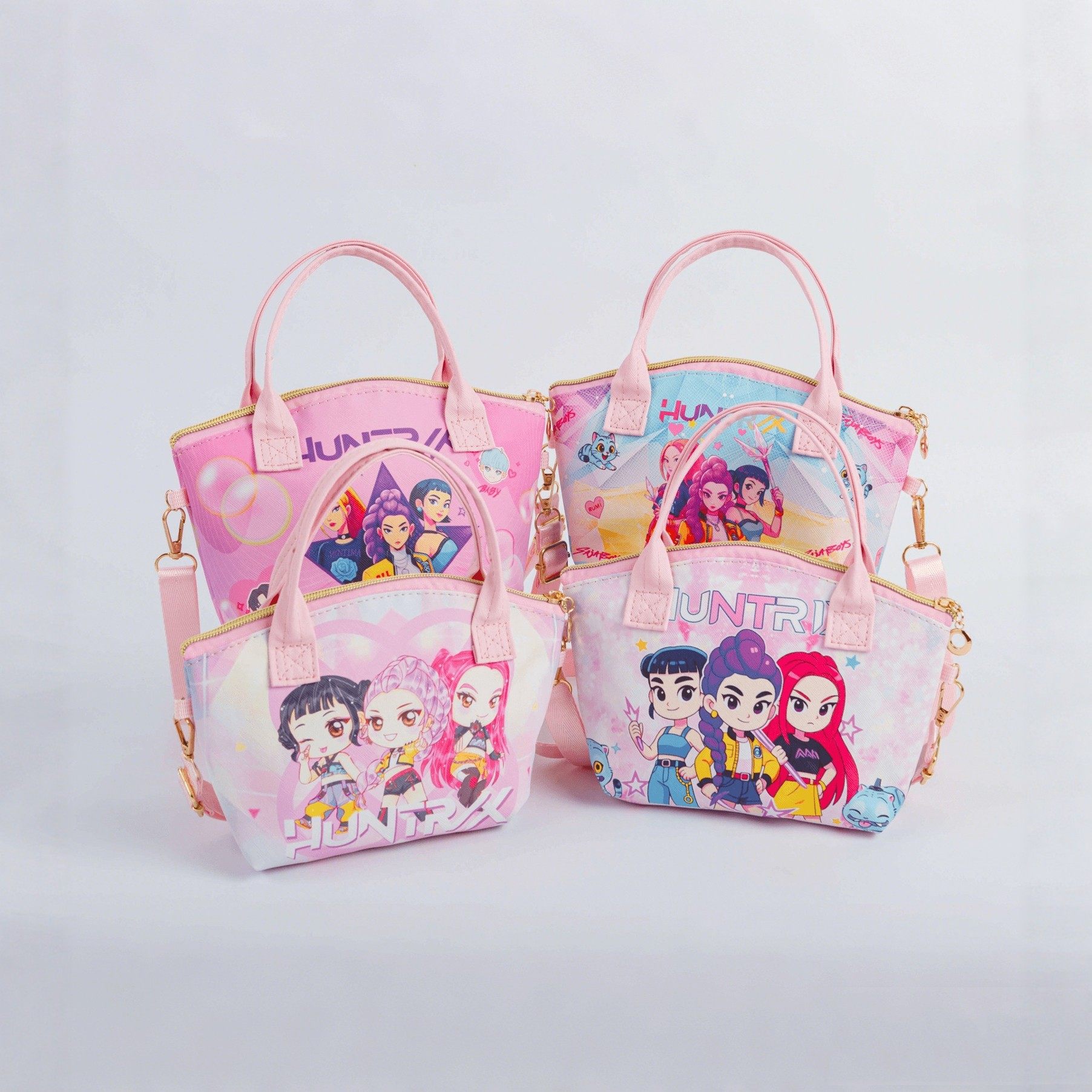 潮K-Pop皮革猎魔女团大容量零钱包化妆包外出收纳两用手提斜挎包,箱包皮具/热销女包/男包,时尚帆布包,淘宝优惠券,粉丝福利购,淘宝优惠卷