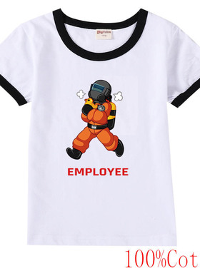 24Lethal Company致命公司贪财翅虫童装印花儿童服装T恤纯棉上衣