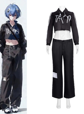 万圣节新世纪福音战士cos服明日香连体衣绫波丽黑色cosplay服装