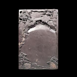 文房精品肇庆端砚砚台麻子坑天然原石正宗手工砚台高档山林间磨墨