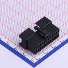 HX25023-2x12R 压线端子胶壳 2.5mm 2x12P 母胶壳 黑色