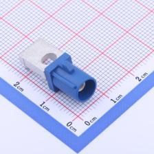 XK08WMC RF射频同轴连接器 FAKRA连接器,公头沉板式,蓝色 第一代