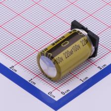 VKML2102A221MV 贴片型铝电解电容 220uF ±20% 100V