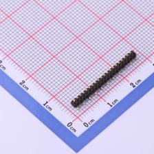 X1311WVS-21J-C18D42R2 排针 1.27mm 1x21P 立贴 方针