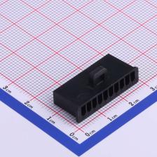 HX25022-10PB 压线端子胶壳 2.5mm 1x10P 公胶壳 黑色 SM