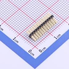 X1321WV-2x12J-C30D23 排针 1.27mm 2x12P 直插 方针