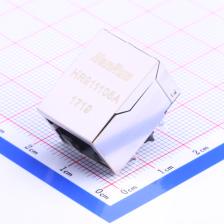 HR911105A 以太网连接器(RJ45 RJ11) RJ45 带LED 带LED灯