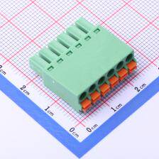 DB2EKN-3.81-6P-GN 插拔式接线端子 插头 3.81mm 排数:1 每排P数:
