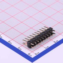 X6521WV-2x10H-C30D60 排针 2.54mm 2x10P 直插 方针 镀金足1U