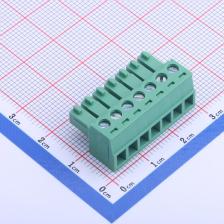 KH-ZBK200R-7P-GS插拔式接线端子插头 3.81mm排数:1每排P数:7