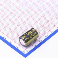 GR477M063J20RR0VH4FP0 直插铝电解电容 470uF ±20% 63V 黑高频