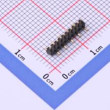 X1311WVS-10J-C18D42R1 排针 1.27mm 1x10P 立贴 方针