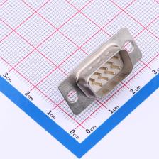 D-SUB-9M-BJBJ D-Sub/DVI/HDMI连接器 D-SUB-9M 白胶半金