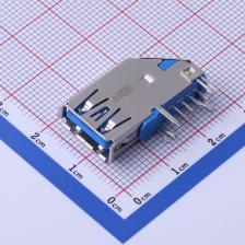 UEA1913-40063-4F USB连接器 Type-A 母座 侧插