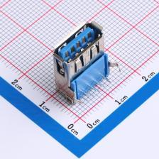 U231-091N-1BLRC19-S1 USB连接器 Type-A 母座 弯插