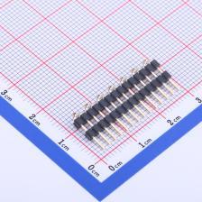 X4612WVS-14I-C40D44R1 排针 2mm 1x14P 立贴 方针 塑胶同向L=14.