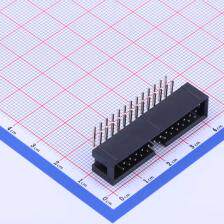 X9555WR-2x13-6TV01 线对板/线对线连接器 2.54mm 2x13P 弯插 6T