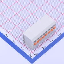 KF239-3.5-8P 弹簧式接线端子 3.5mm 每排P数:8 排数:1