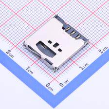 HYCW62-2IN116-270B SD卡连接器 TF+SIM二合一卡座 四脚全贴片