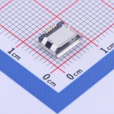920-C52A2021S10105 USB连接器 Micro-B 母座 卧贴 有边无柱SMT短