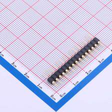 PZ254-1-15-Z-C 排针 2.54mm 1x15P 直插 圆针