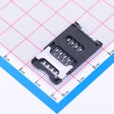 CCM03-3004LFTR102 SIM卡连接器 翻盖式 MiniSIM卡 卡座 8位