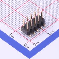 X6521WVS-2x05H-C60D74 排针 2.54mm 2x5P 立贴 方针