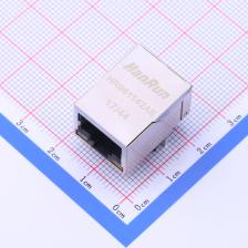 HR961142AE 以太网连接器(RJ45 RJ11) RJ45 弯插 带LED