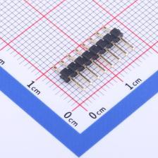 卧贴 镀金 C40D28 PA6T L=9.05 方针 1x8P 2mm 排针 08I X4611WRS