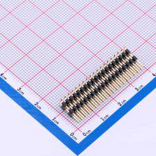 X4622WVS-2x19I-C40D64 排针 2mm 2x19P 立贴 方针