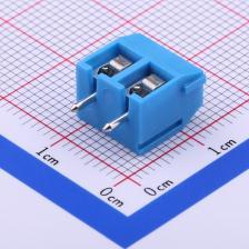 DB301V-5.0-2P-BU-S 螺钉式接线端子 5mm 排数:1 每排P数:2 直针