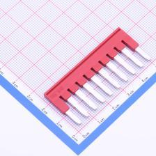 3030213 导轨排/接线排 插拔式桥接件 5.2mm 10Pin位 红色 FBS 10
