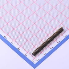 X1321WVS-2x35J-C40D53 排针 1.27mm 2x35P 立贴 方针